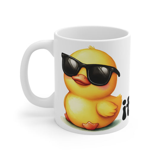 "Duck It" Funny Coffee Mug right Hand