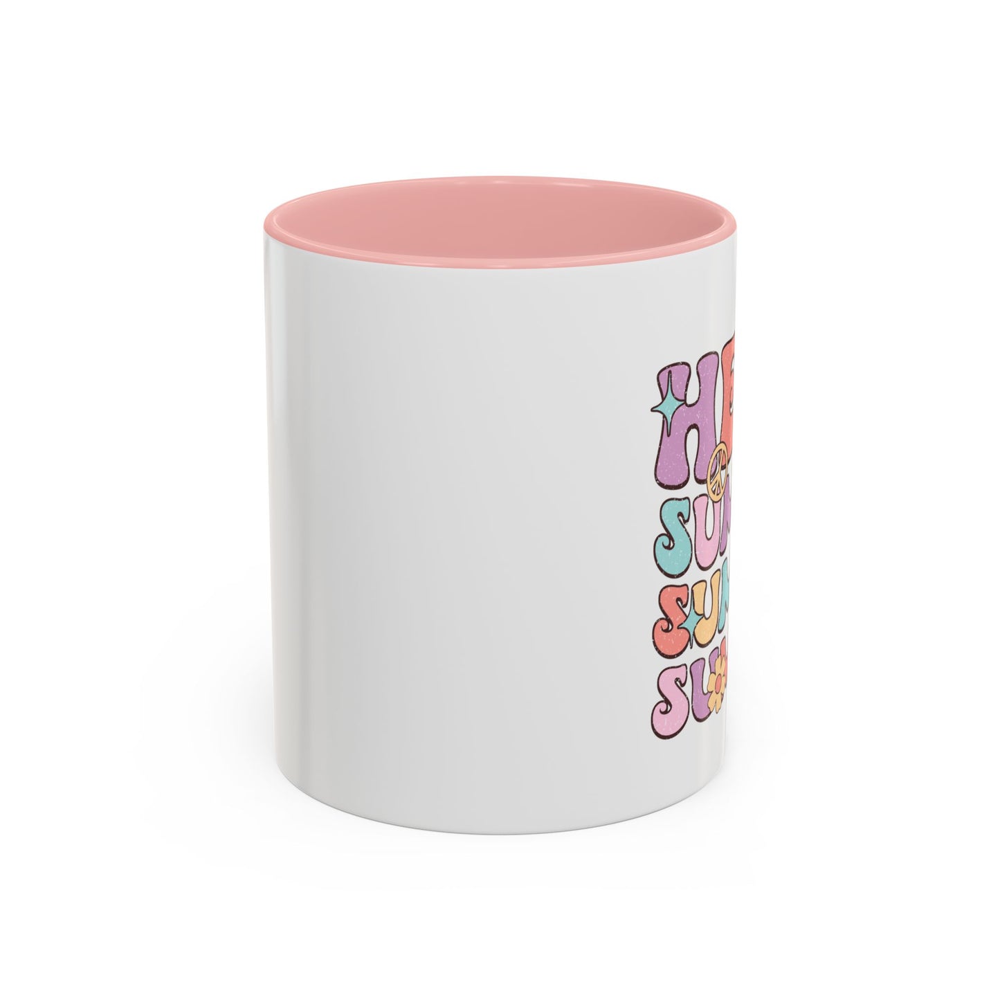 Groovy Summer Collection: "Hello Summer " left handed 110z 2 tone Mug