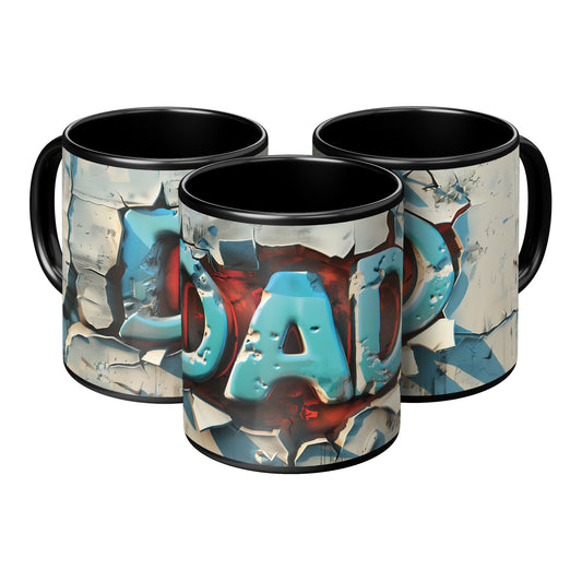 3D Dad Coffee Mug (Black Accent)