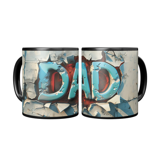 3D Dad Coffee Mug (Black Accent)