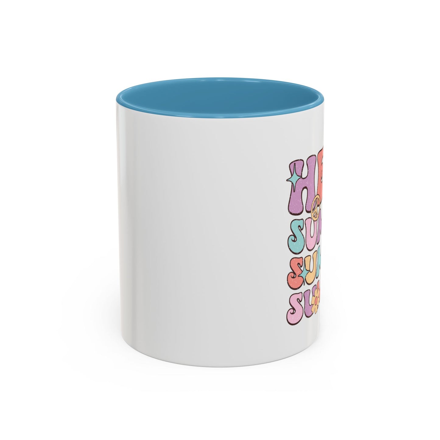 Groovy Summer Collection: "Hello Summer " left handed 110z 2 tone Mug