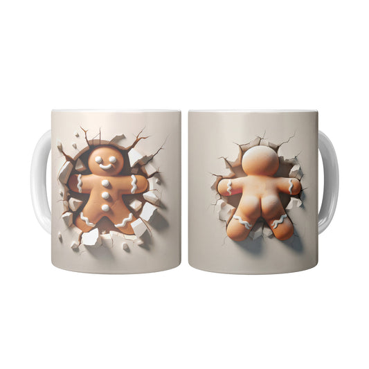 Gingerbread Man 3D Christmas Mug