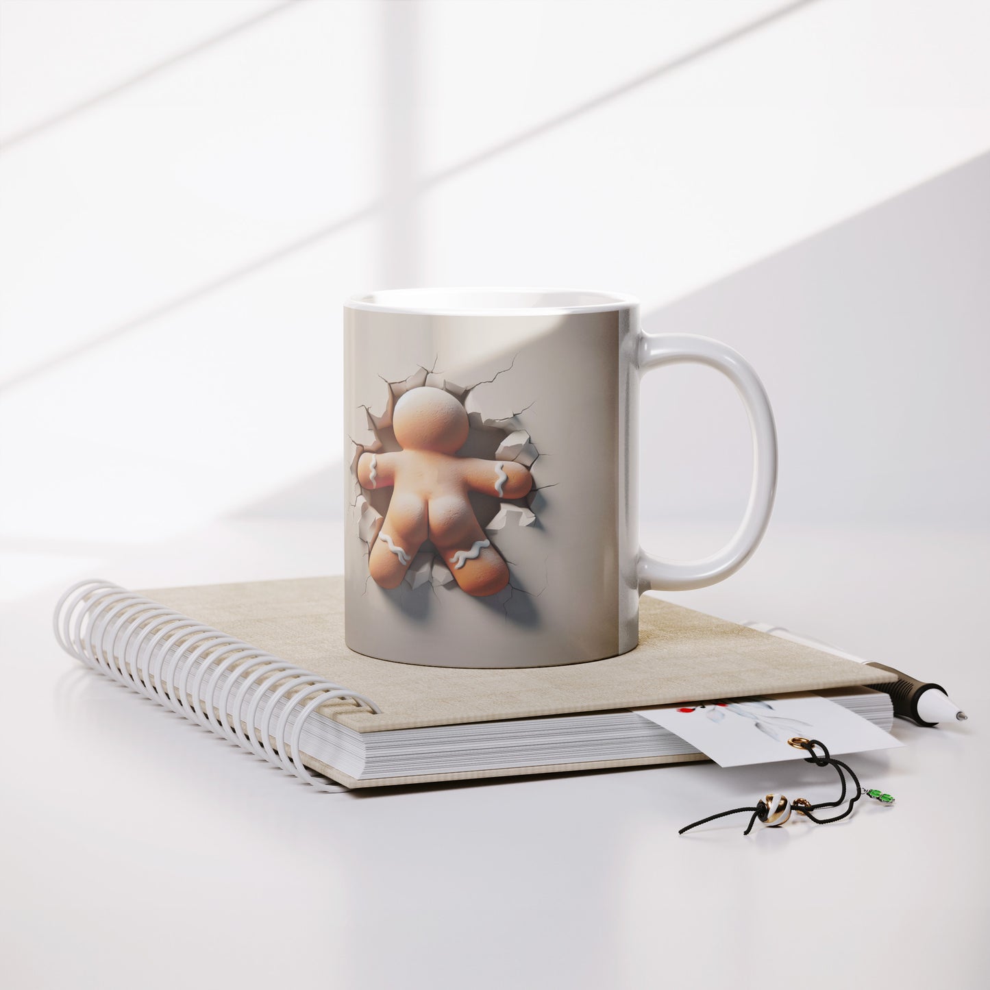 Gingerbread Man 3D Christmas Mug