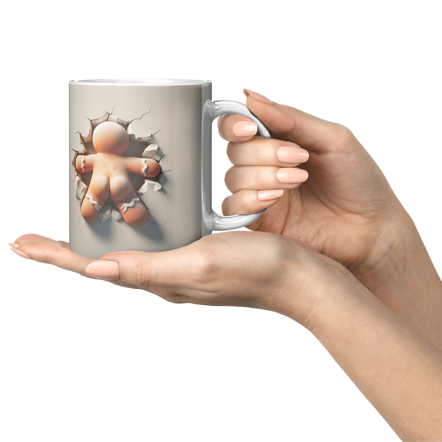 Gingerbread Man 3D Christmas Mug