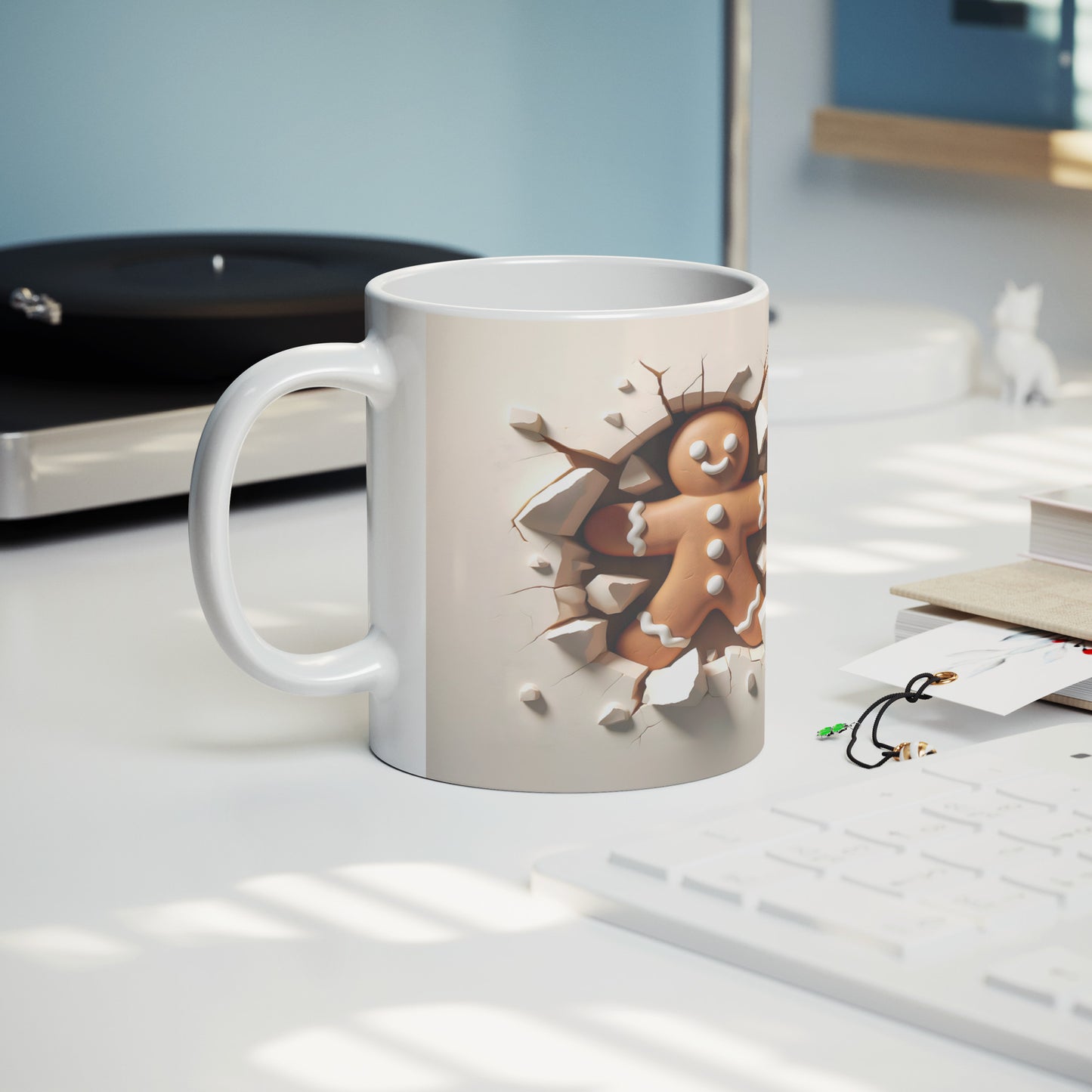 Gingerbread Man 3D Christmas Mug