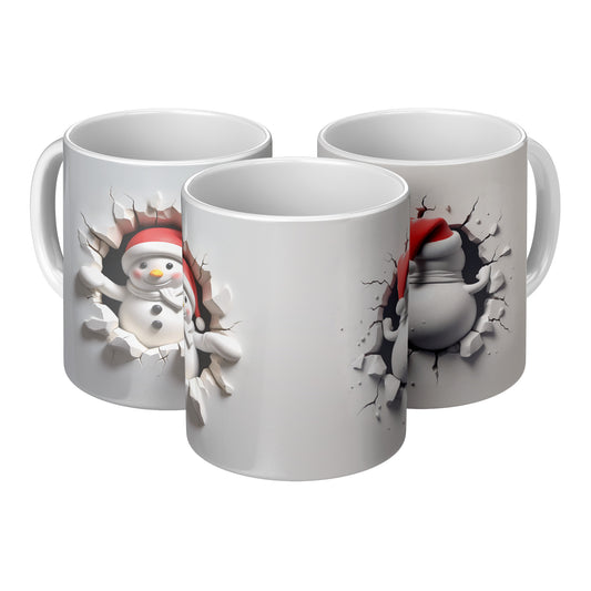 Snowman 3D Christmas Mug