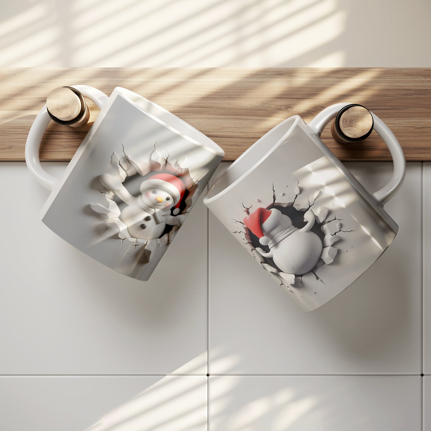 Snowman 3D Christmas Mug