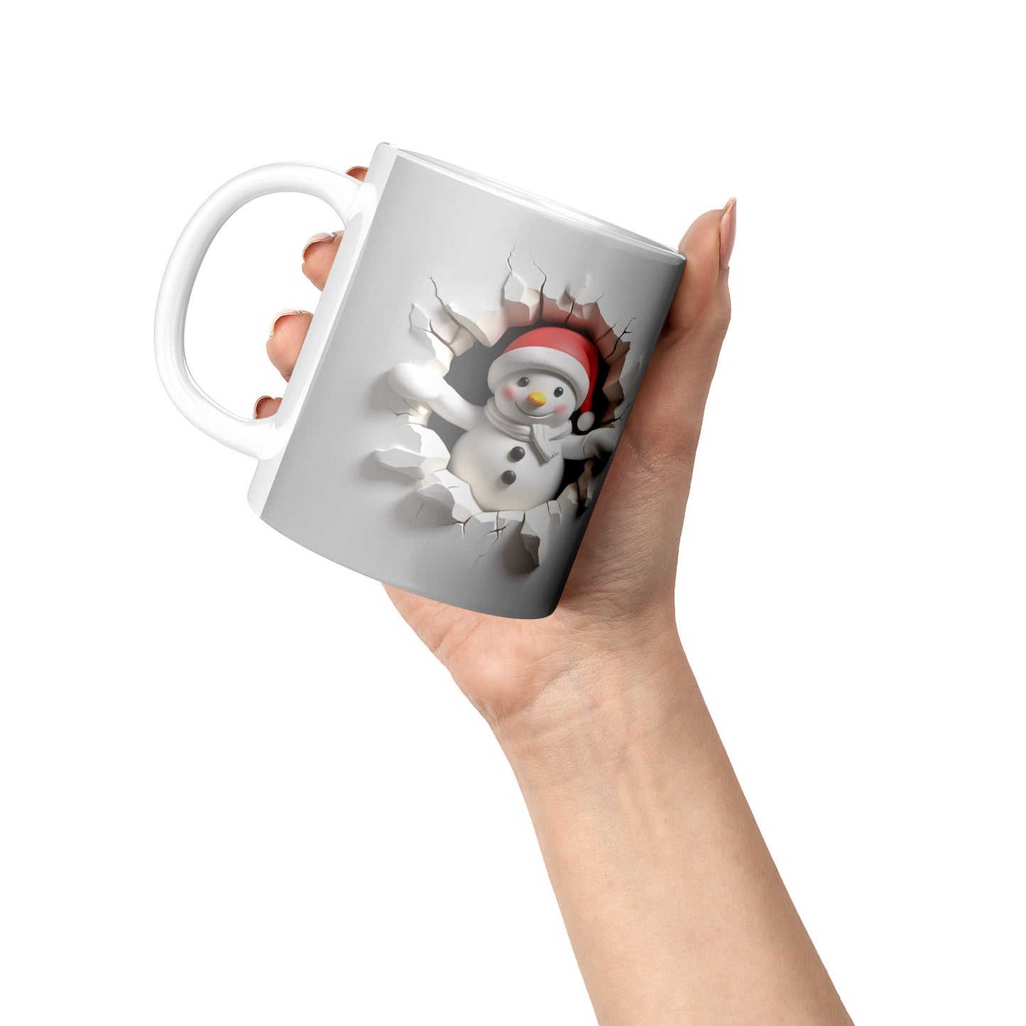 Snowman 3D Christmas Mug