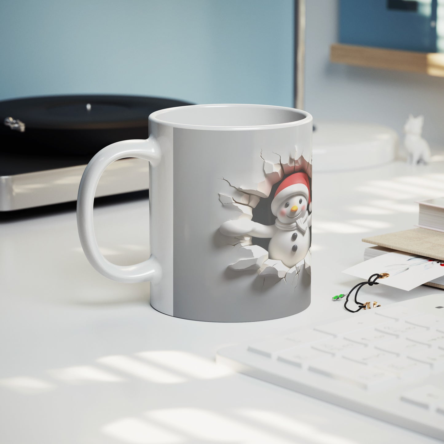 Snowman 3D Christmas Mug