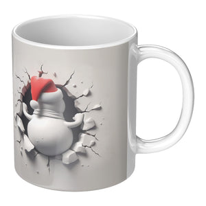 Snowman 3D Christmas Mug