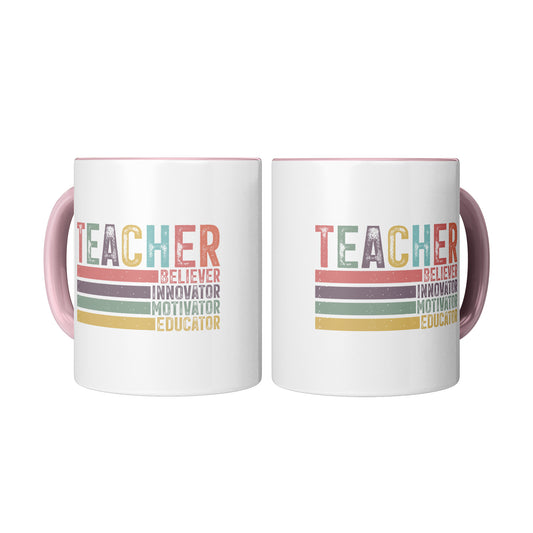 Teacher Mug (pink Accent)