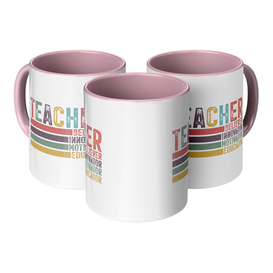 Teacher Mug (pink Accent)