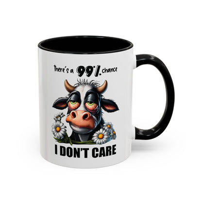 Mug - Sarcastic Cow 'I Don't Care' Coffee Mug 11 oz