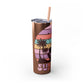 "Summer Vibes " Skinny Tumbler with Straw, 20oz