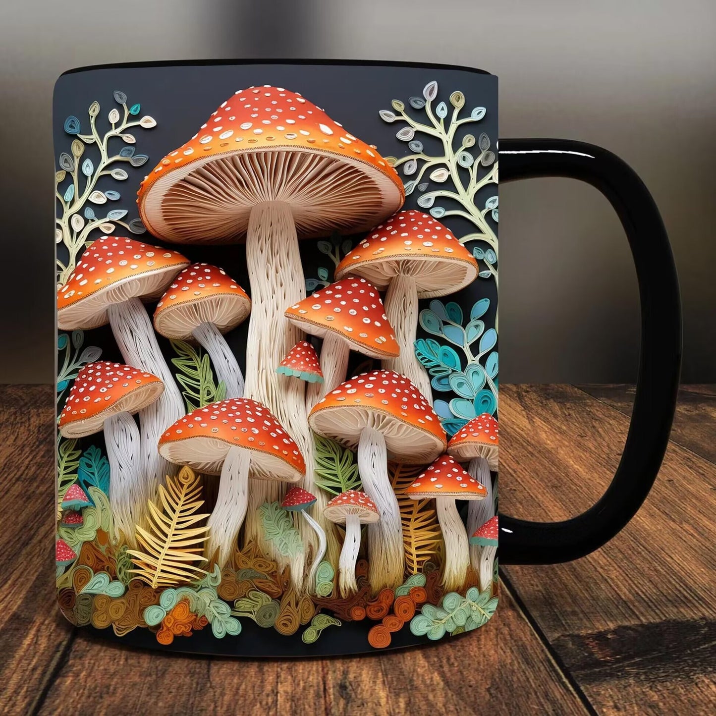 3D Mushroom Mugs