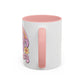 Groovy Summer Collection: "Salty but Sweet " left handed   110z 2 tone Mug