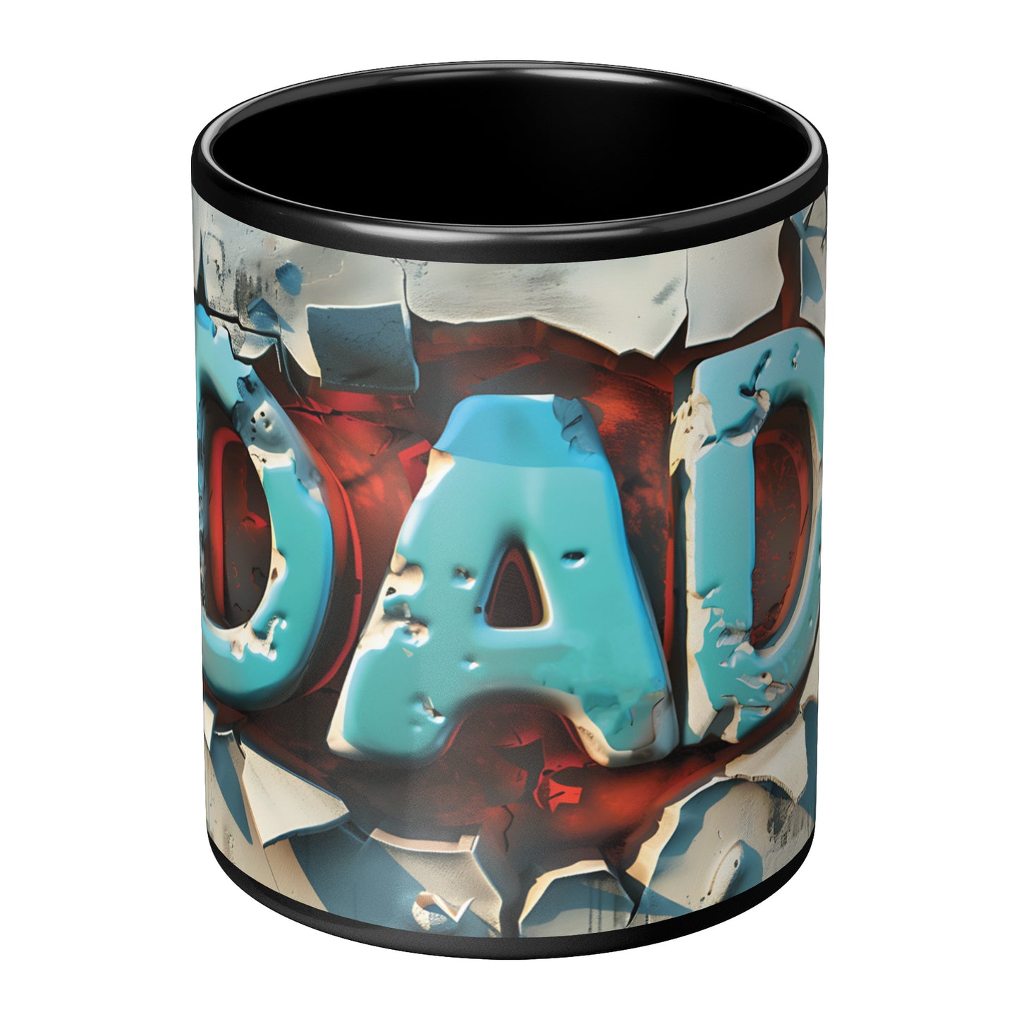 3D Dad Coffee Mug (Black Accent)