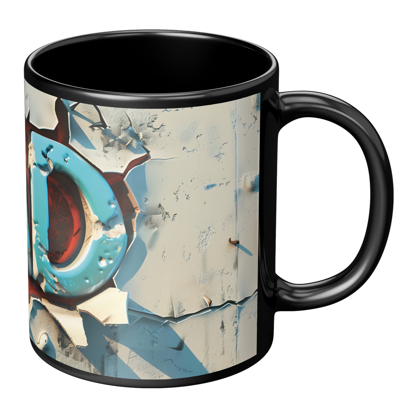 3D Dad Coffee Mug (Black Accent)