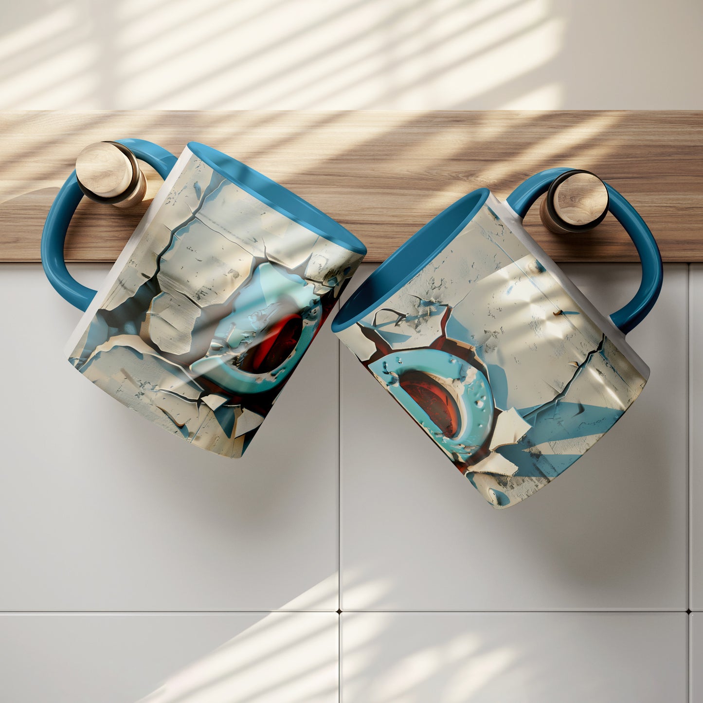 3D Dad Coffee Mug (blue Trim )