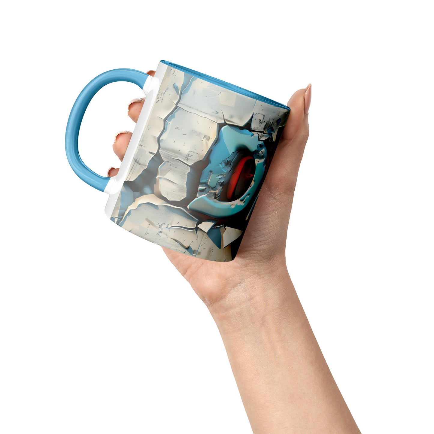 3D Dad Coffee Mug (blue Trim )