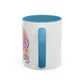 Groovy Summer Collection: "Salty but Sweet " left handed   110z 2 tone Mug