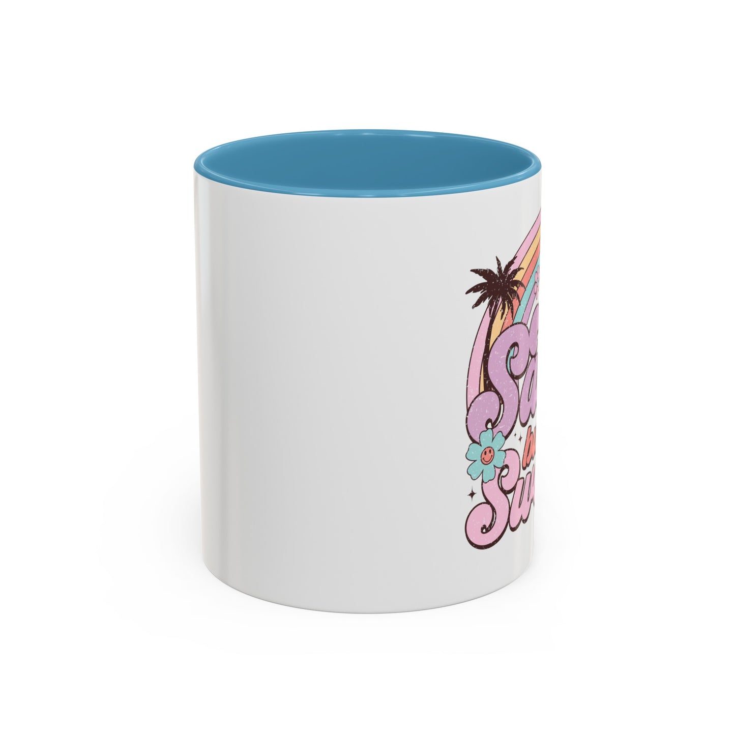 Groovy Summer Collection: "Salty but Sweet " left handed   110z 2 tone Mug