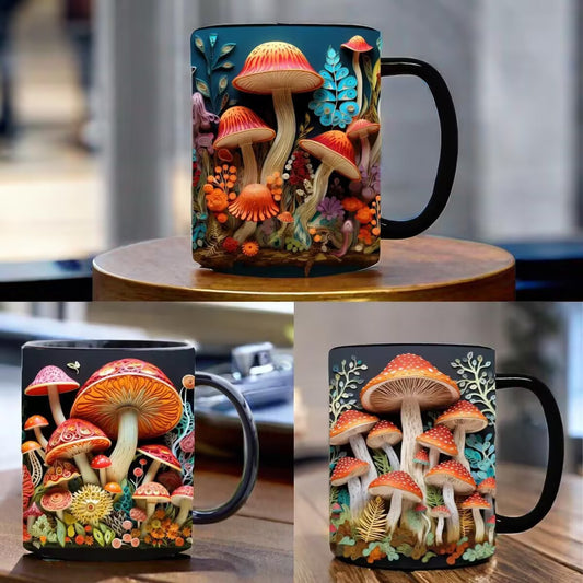 3D Mushroom Mugs