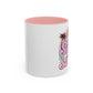 Groovy Summer Collection: "Salty but Sweet " left handed   110z 2 tone Mug