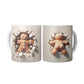 Gingerbread Man  3D Christmas Mug