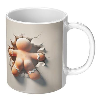 Gingerbread Man  3D Christmas Mug