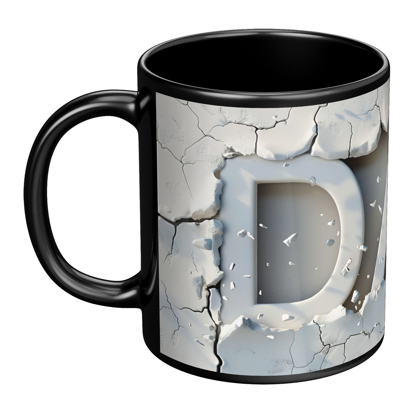 3D Coffee Dad Mug (black)