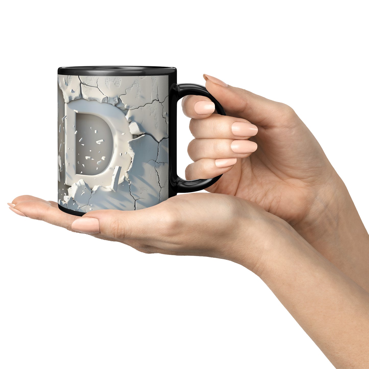 3D Coffee Dad Mug (black)