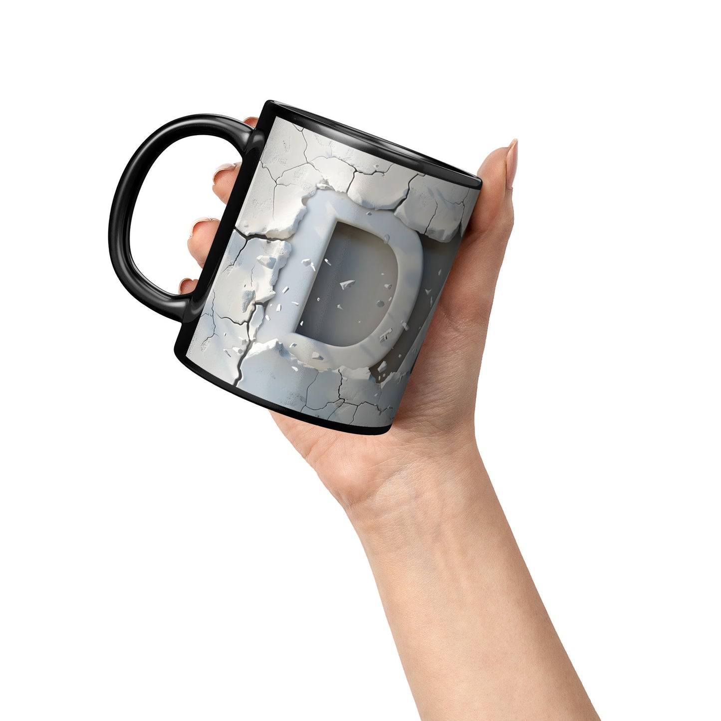 3D Coffee Dad Mug (black)