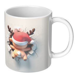 Reindeer  3D Christmas Mug