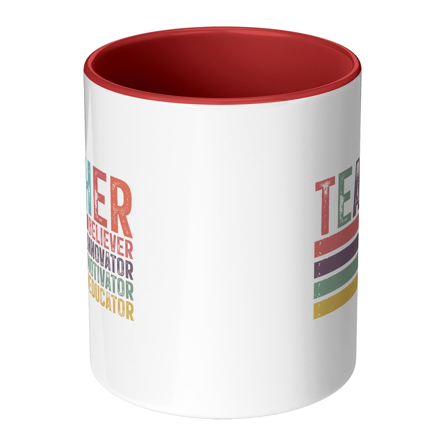 Teacher Mug (Red Accent)