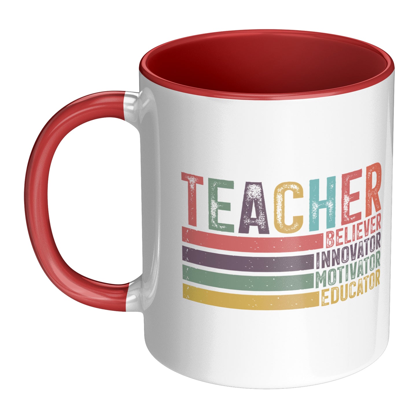 Teacher Mug (Red Accent)
