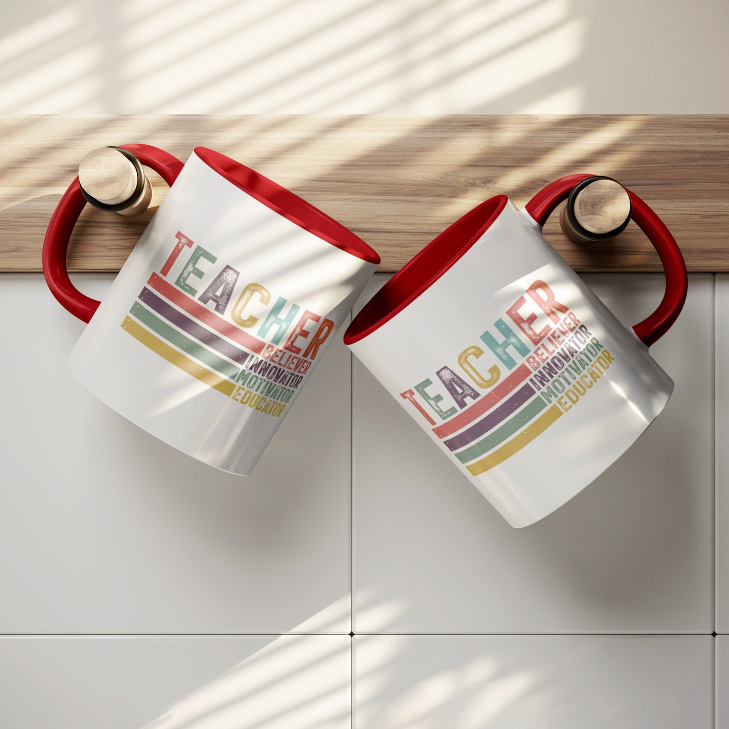 Teacher Mug (Red Accent)