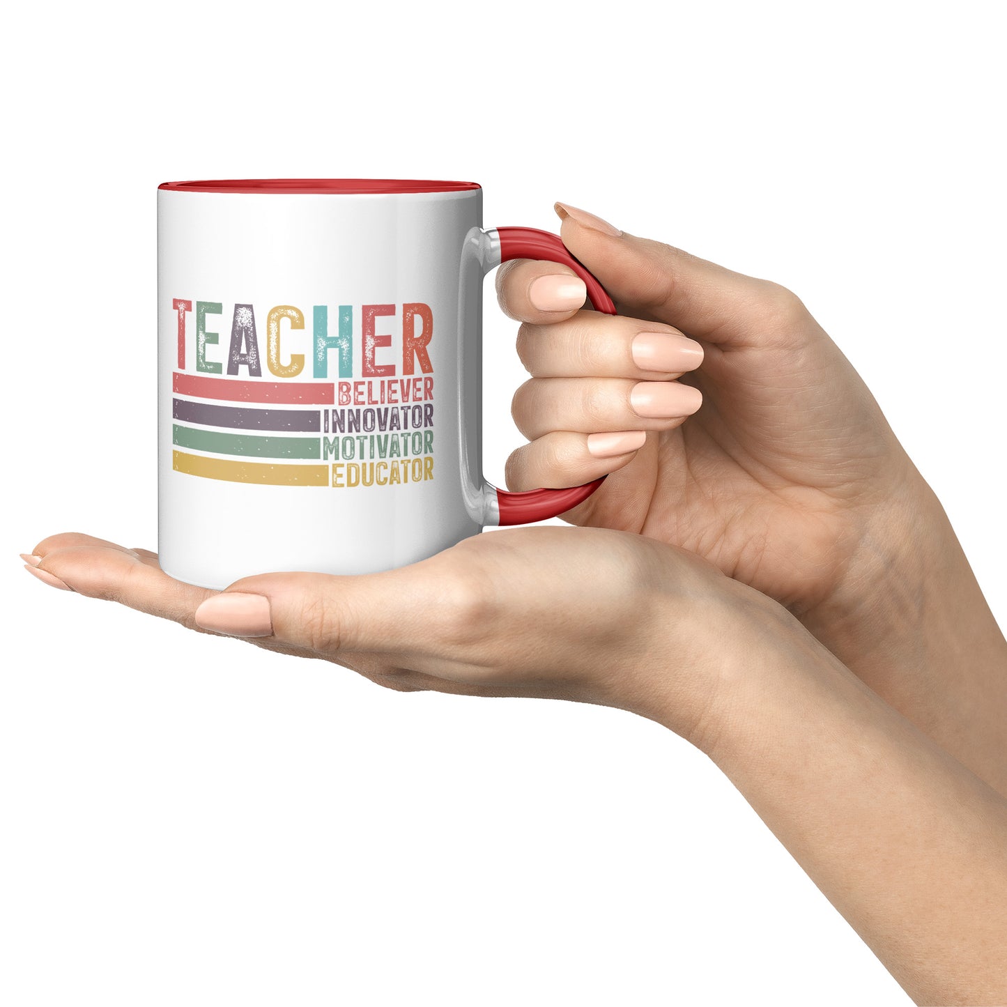 Teacher Mug (Red Accent)