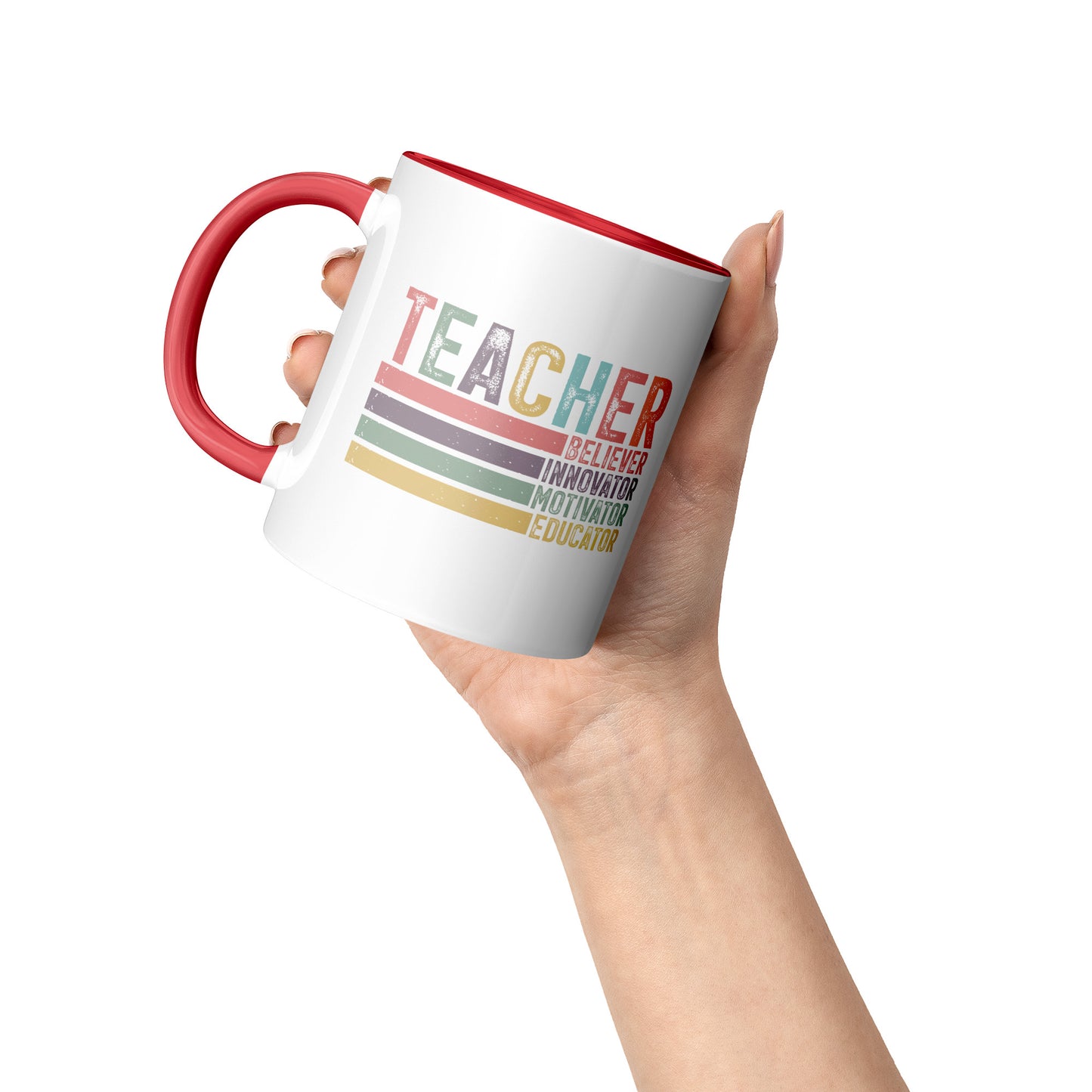 Teacher Mug (Red Accent)