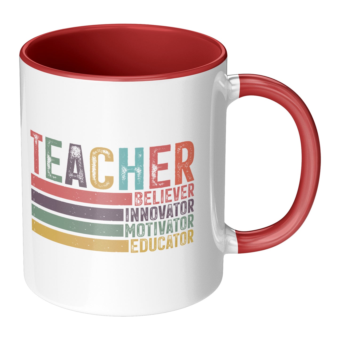Teacher Mug (Red Accent)