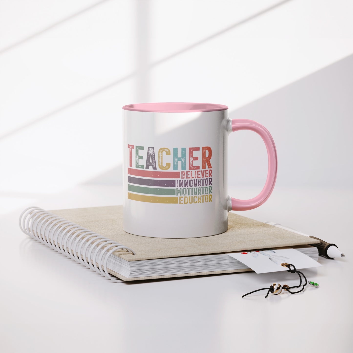 Teacher Mug (pink Accent)