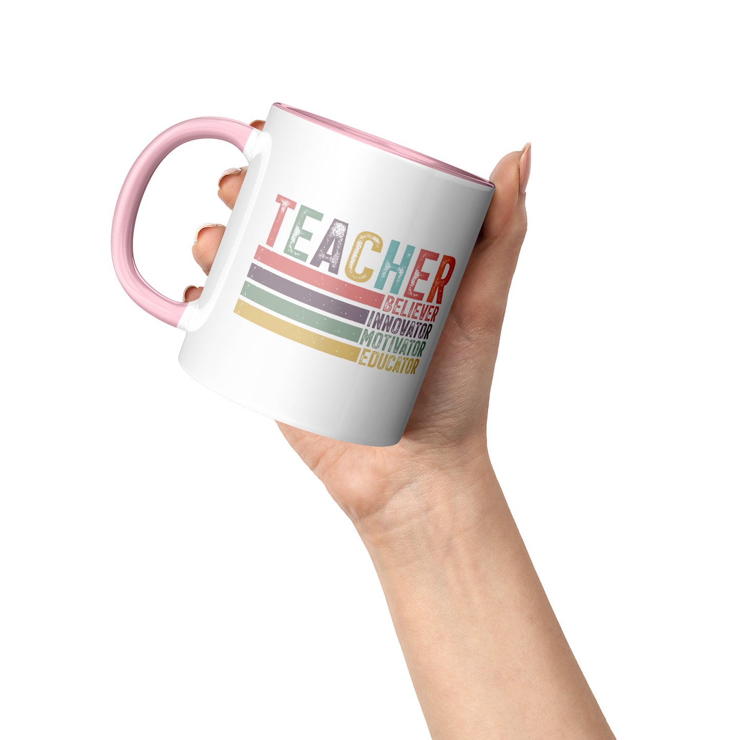 Teacher Mug (pink Accent)