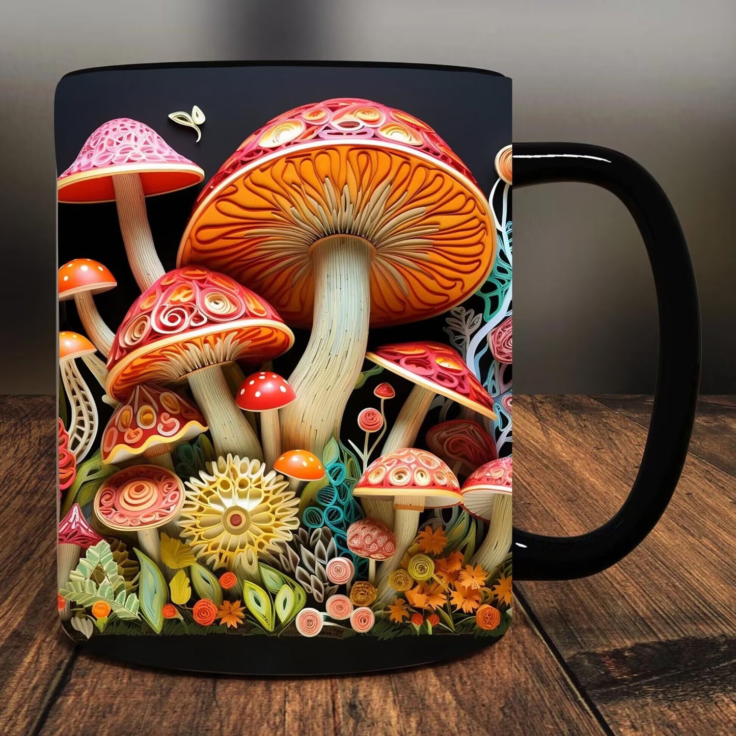 3D Mushroom Mugs